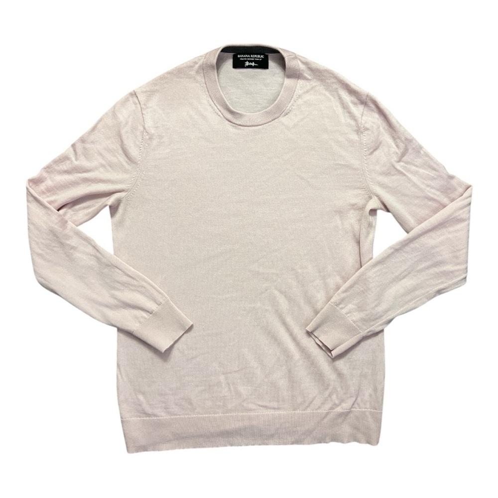 Banana Republic Merino Wool Crewneck Sweater Pink Size Medium